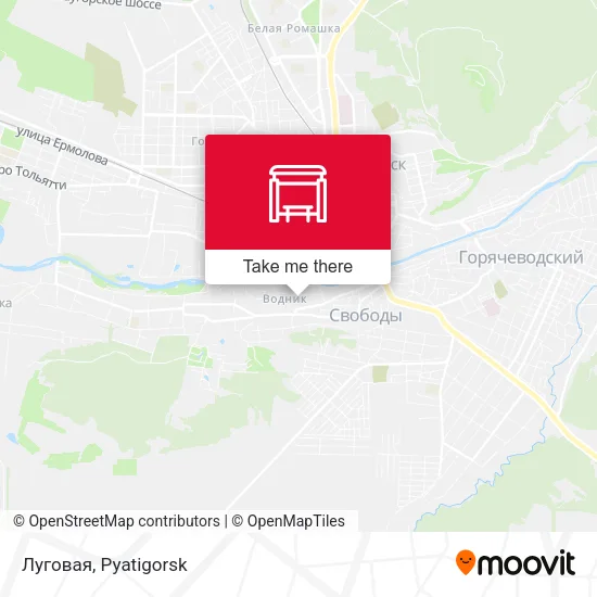 Луговая map