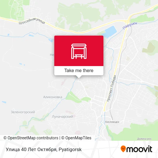 Улица 40 Лет Октября map