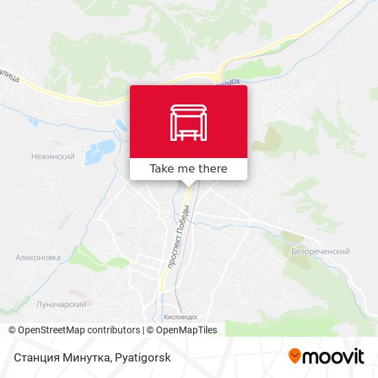 Станция Минутка map