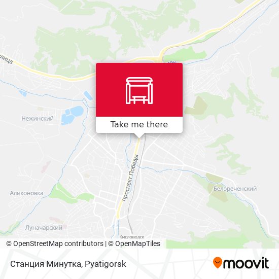 Станция Минутка map