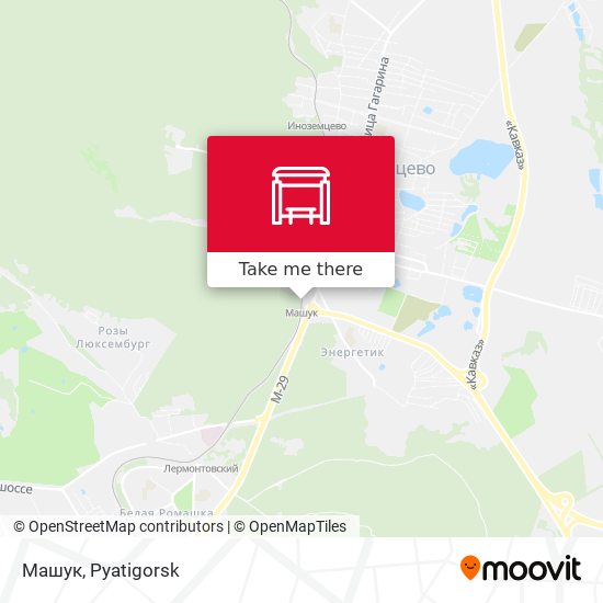Машук map