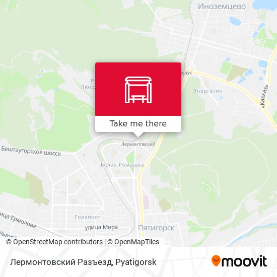 Лермонтовский Разъезд map