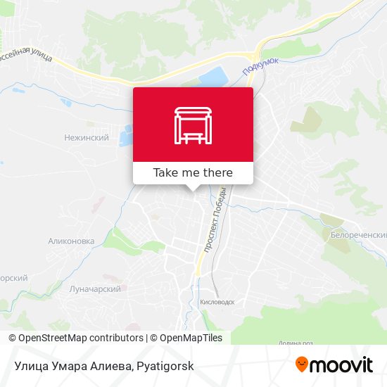 Улица Умара Алиева map