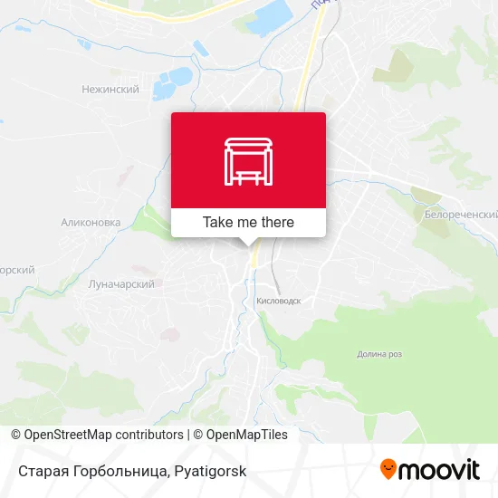 Старая Горбольница map