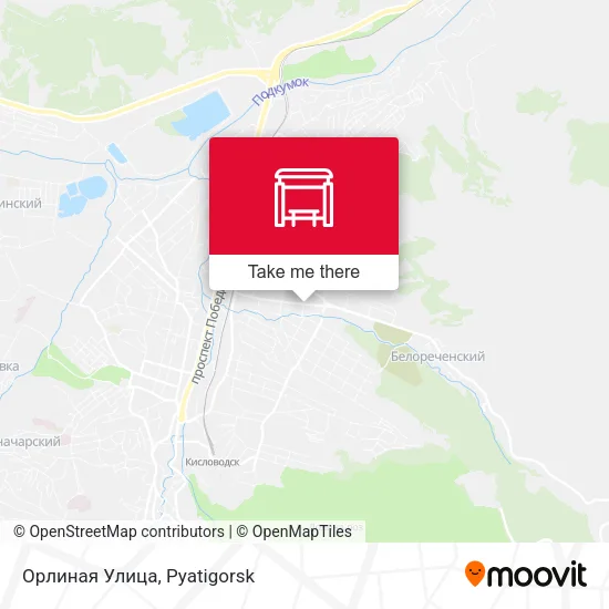 Орлиная Улица map