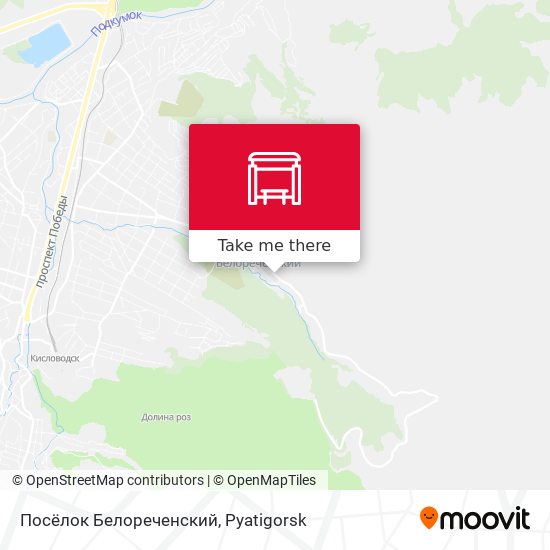 Посёлок Белореченский map
