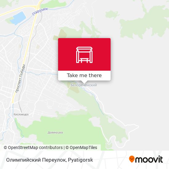 Олимпийский Переулок map