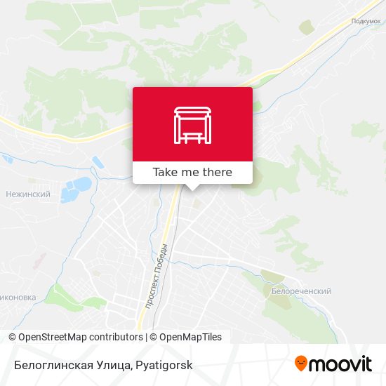 Белоглинская Улица map
