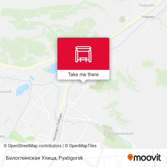 Белоглинская Улица map