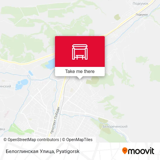 Белоглинская Улица map