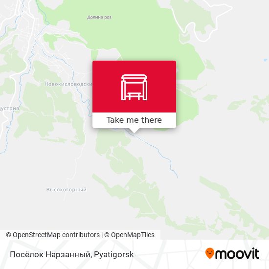 Посёлок Нарзанный map