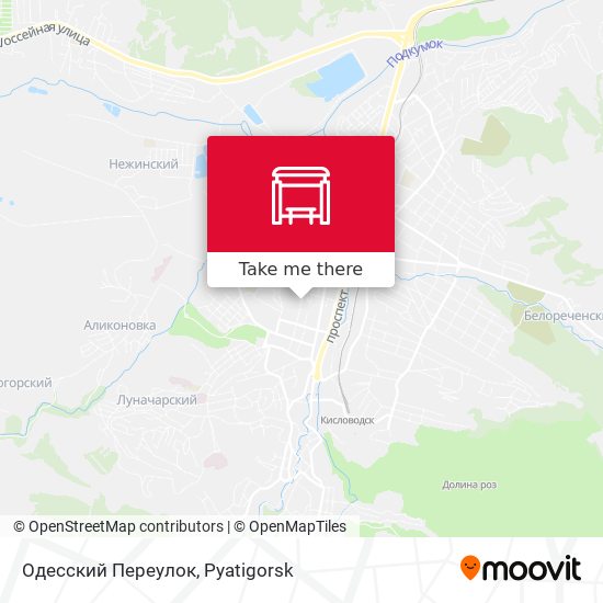 Одесский Переулок map