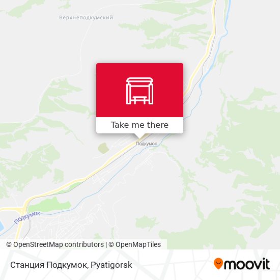 Станция Подкумок map