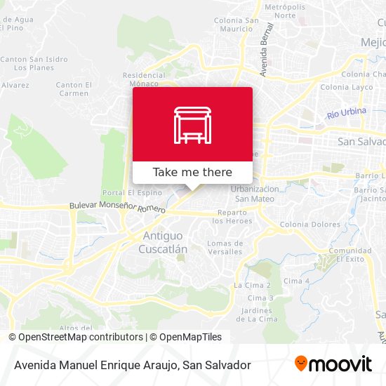 Avenida Manuel Enrique Araujo map