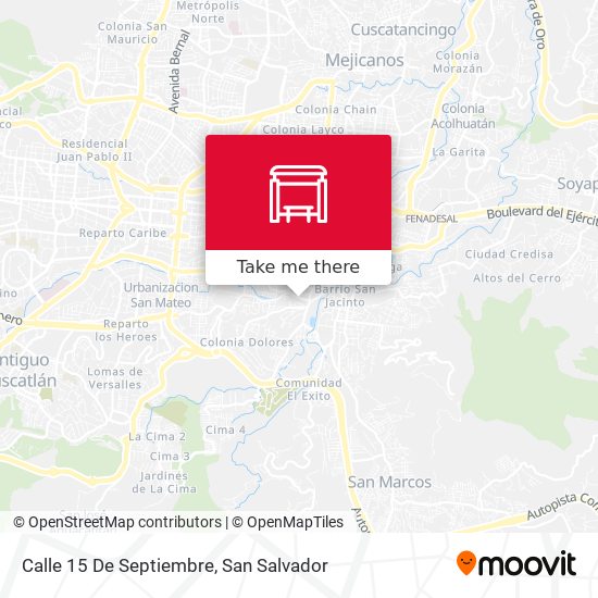 Calle 15 De Septiembre map