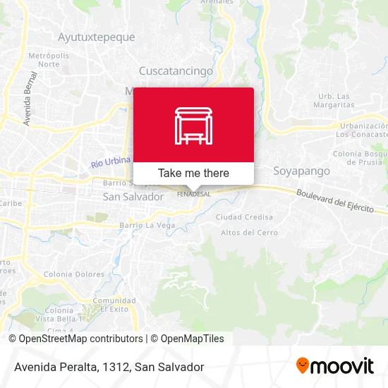 Avenida Peralta, 1312 parada - Rutas, horarios y tarifas