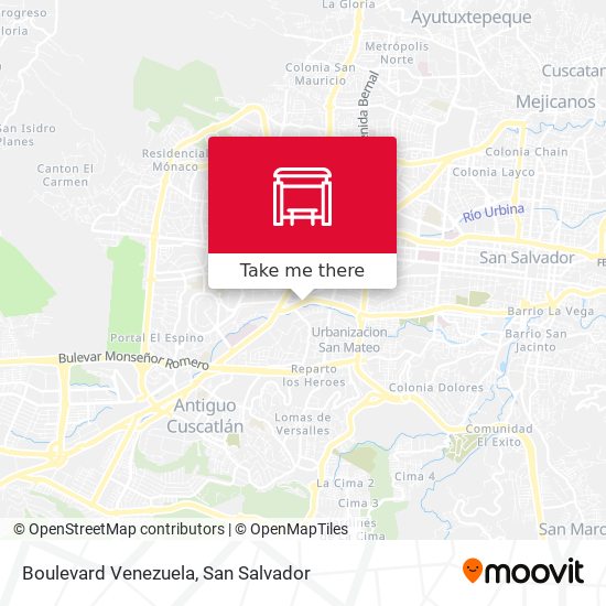 Boulevard Venezuela map