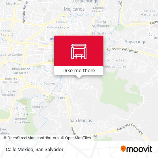 Calle México map