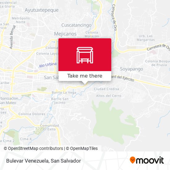 Mapa de Bulevar Venezuela