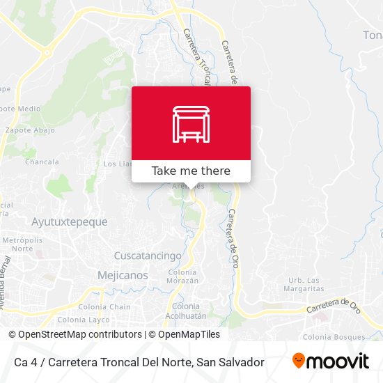 Ca 4 / Carretera Troncal Del Norte map