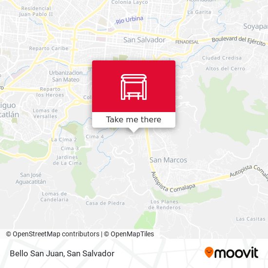 Bello San Juan map