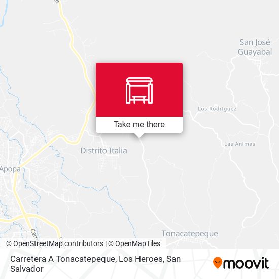 Carretera A Tonacatepeque, Los Heroes map