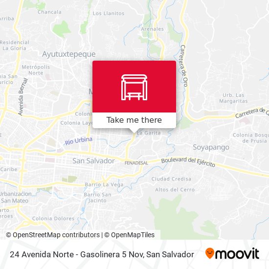 Mapa de 24 Avenida Norte - Gasolinera 5 Nov