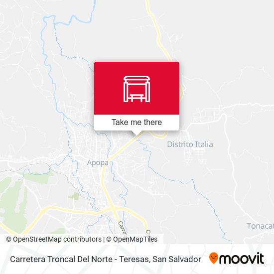 Mapa de Carretera Troncal Del Norte - Teresas