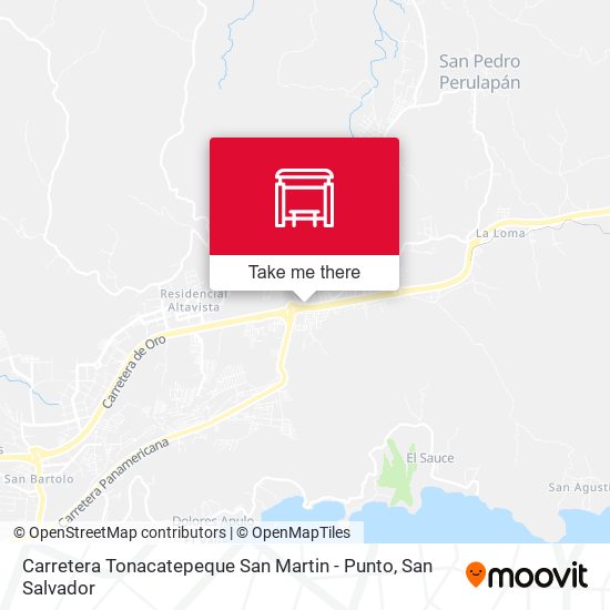 Carretera Tonacatepeque San Martin  - Punto map