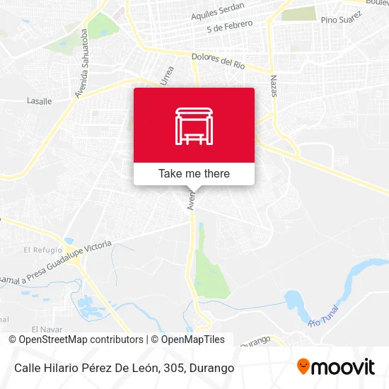 Mapa de Calle Hilario Pérez De León, 305