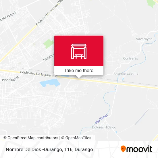 Mapa de Nombre De Dios -Durango, 116