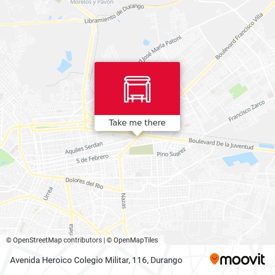 Mapa de Avenida Heroico Colegio Militar, 116