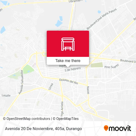 Mapa de Avenida 20 De Noviembre, 405a
