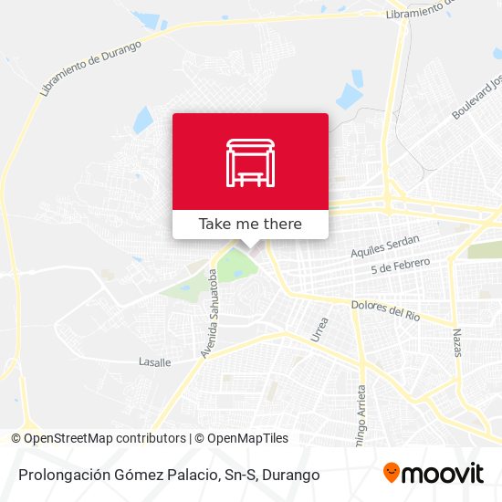 Mapa de Prolongación Gómez Palacio, Sn-S