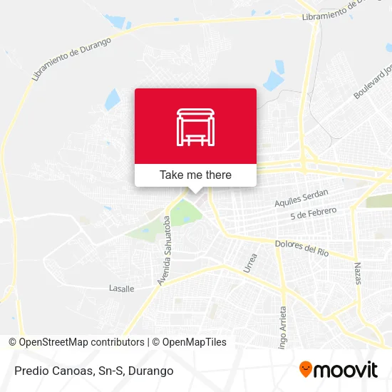 Predio Canoas, Sn-S map