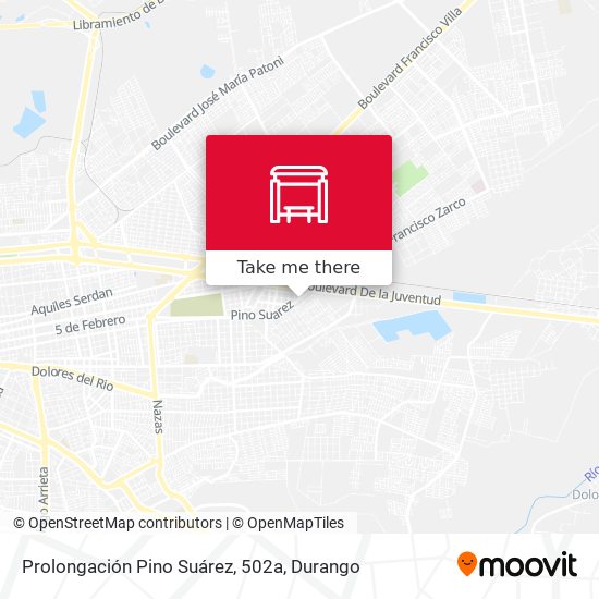 Prolongación Pino Suárez, 502a map