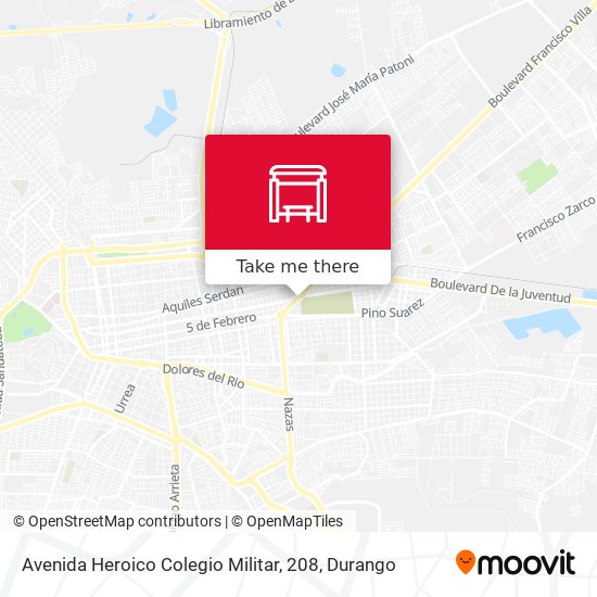 Mapa de Avenida Heroico Colegio Militar, 208