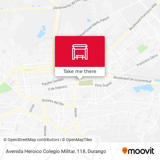 Avenida Heroico Colegio Militar, 118 map