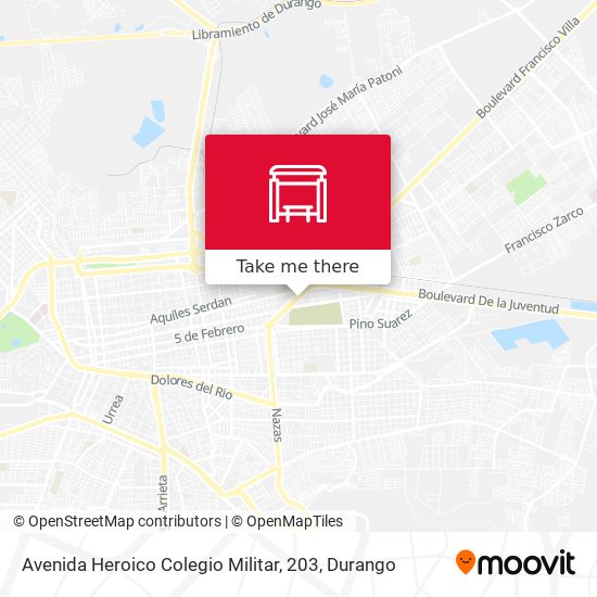 Avenida Heroico Colegio Militar, 203 map