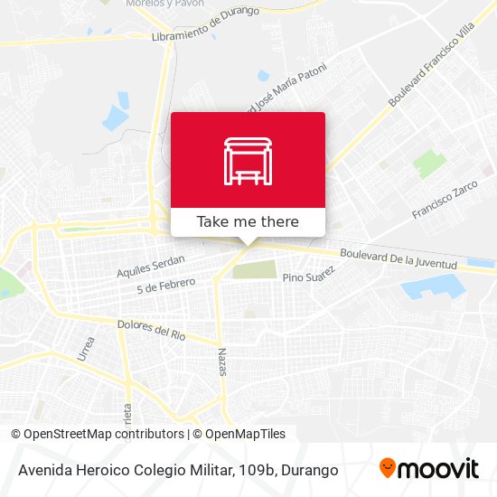 Mapa de Avenida Heroico Colegio Militar, 109b