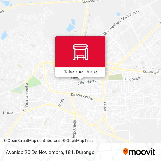 Avenida 20 De Noviembre, 181 map