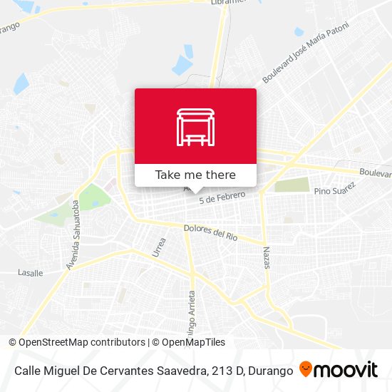 Mapa de Calle Miguel De Cervantes Saavedra, 213 D