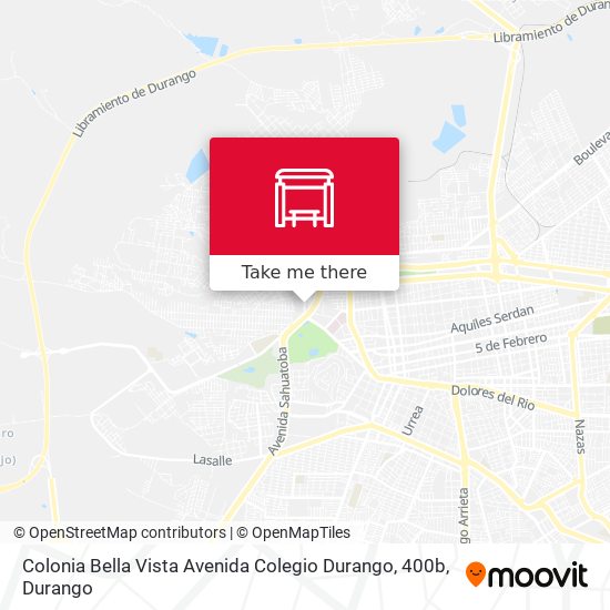 Colonia Bella Vista Avenida Colegio Durango, 400b map