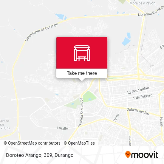 Mapa de Doroteo Arango, 309