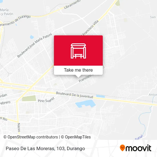 Mapa de Paseo De Las Moreras, 103