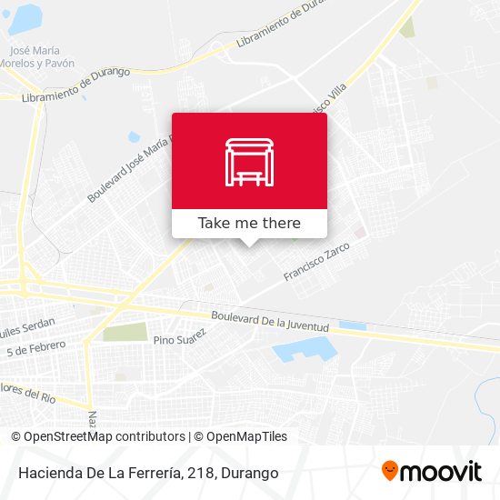 Hacienda De La Ferrería, 218 map