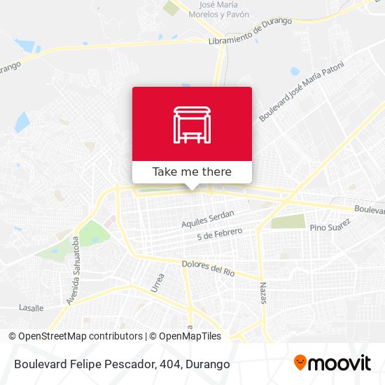 Boulevard Felipe Pescador, 404 map