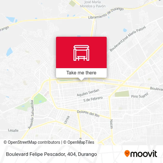 Mapa de Boulevard Felipe Pescador, 404