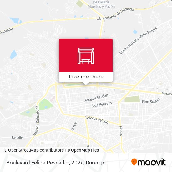 Mapa de Boulevard Felipe Pescador, 202a