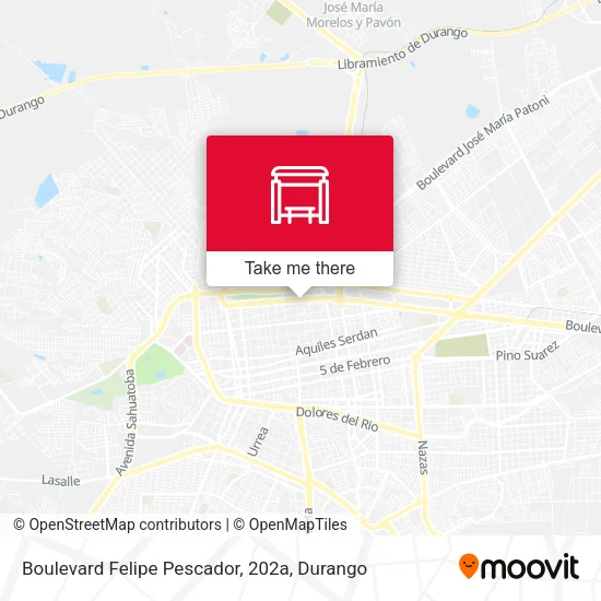 Mapa de Boulevard Felipe Pescador, 202a